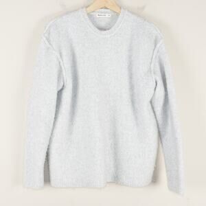 Marine Layer Gemma Oversized Wool Alpaca Blend Light Gray Sweater Womens XS